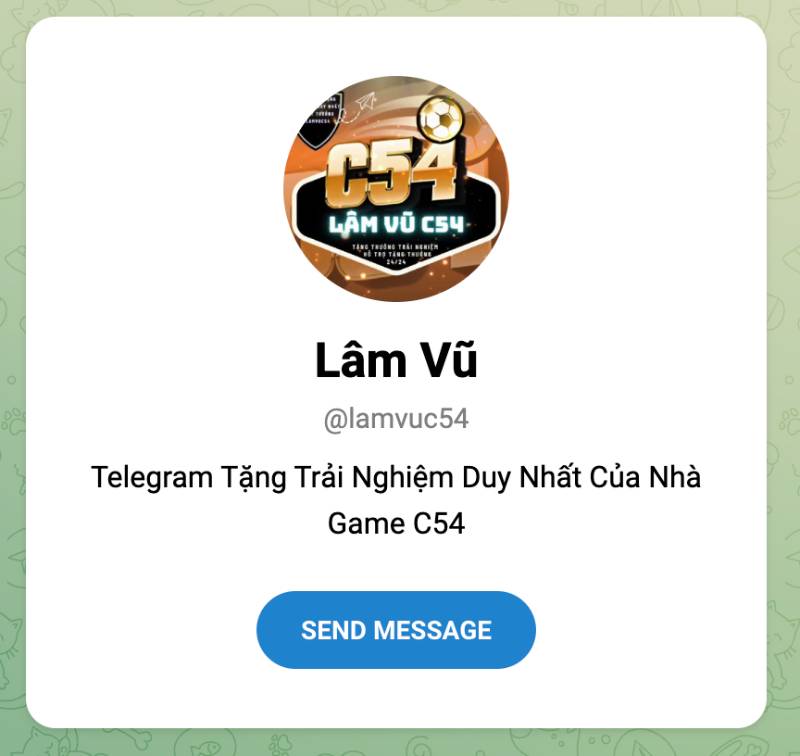 Telegram @lamvuc54 – Kênh hỗ trợ cá nhân hóa, ưu đãi độc quyền